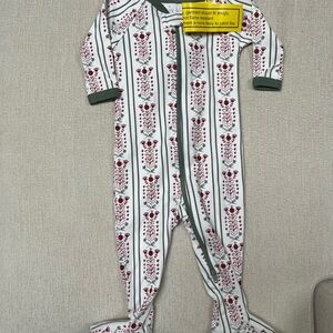 Green and White Kids One Piece